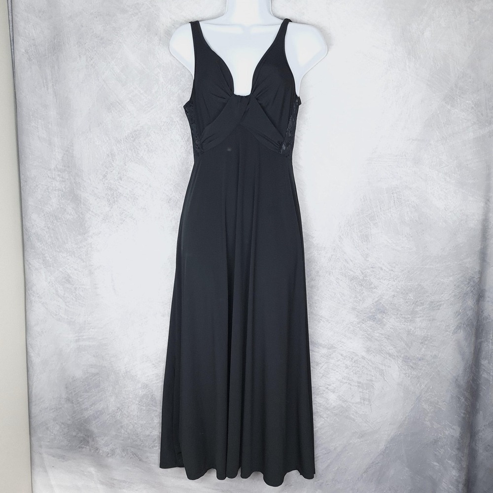 Romantic Whimsy Goth Slip Dress Womens Small Lace Maxi Sleeveless Fairycore